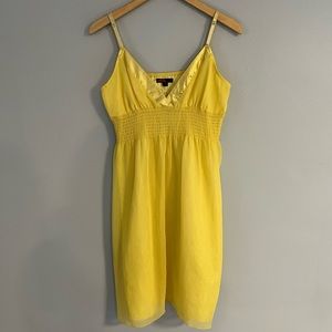 Yellow Chiffon Strappy Dress